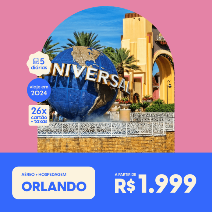 Pacote de Viagem Orlando 2024 a partir de 1999 reais com Aéreo