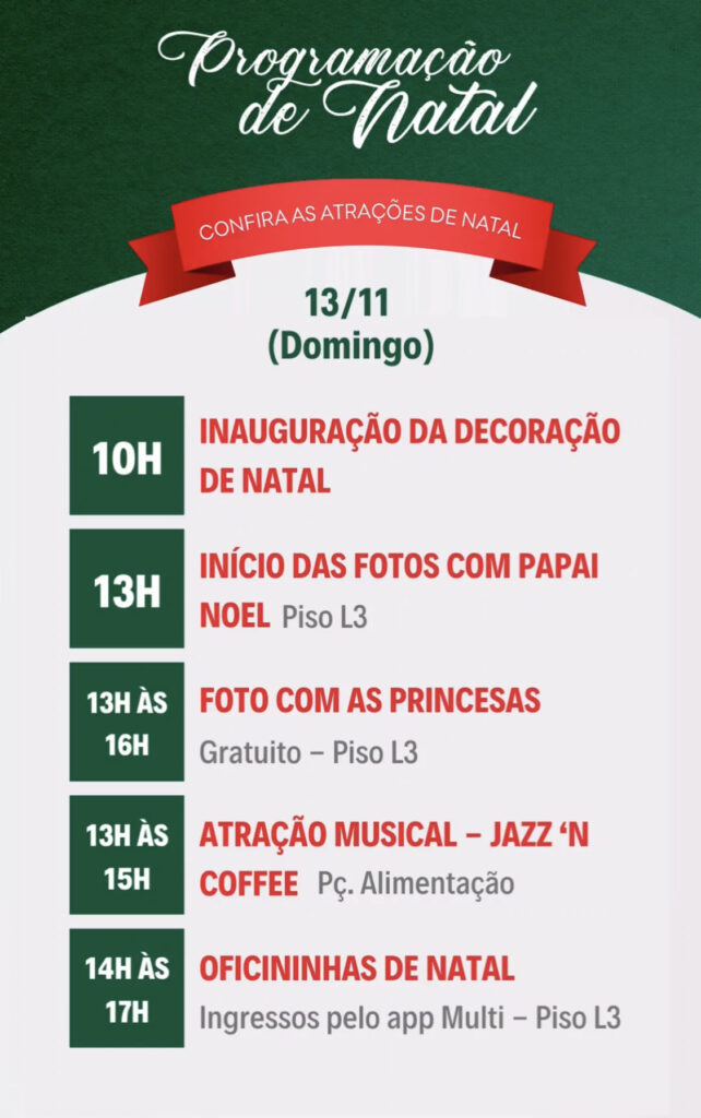 Pátio Savassi estreia decoração de Natal neste domingo Viraliza