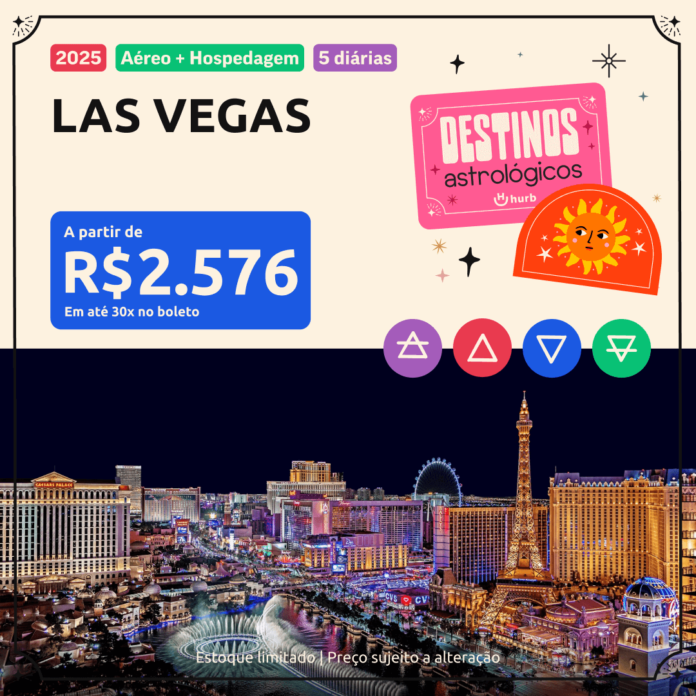 Pacote de Viagem – Las Vegas – 2025 a partir de apenas 2576 reais  Viraliza