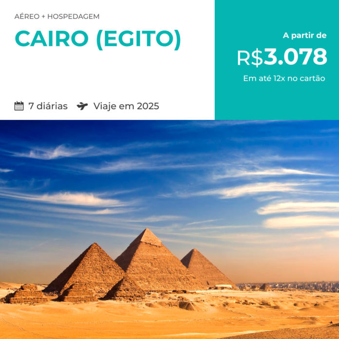 Pacote de Viagem - Egito (Cairo) - 2025