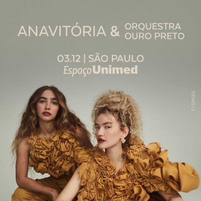 ANAVITÓRIA e ORQUESTRA OURO PRETO se apresentam no Espaço Unimed
