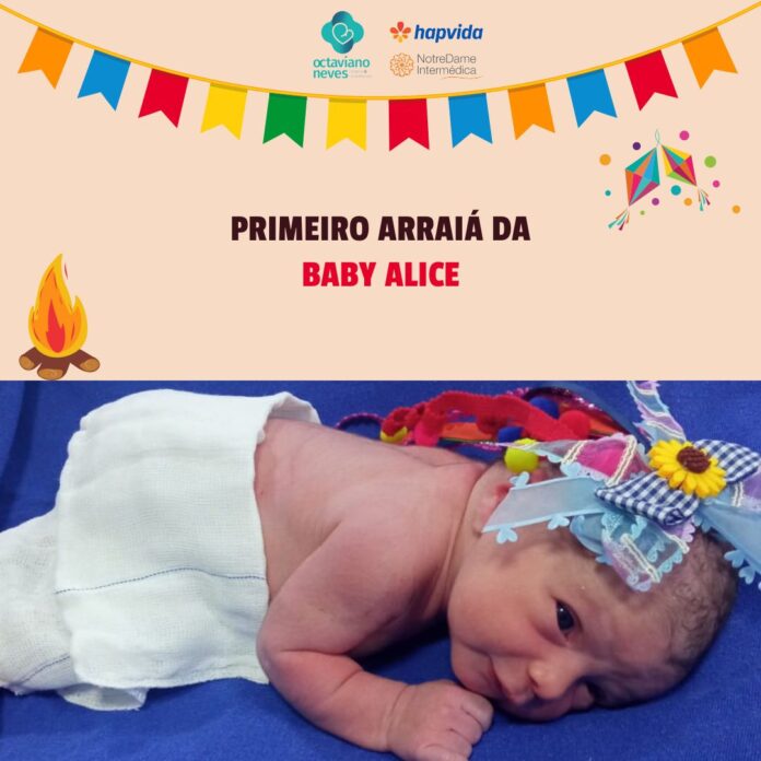 Arraiá baby: Hospital e Maternidade Octaviano Neves faz sessão de fotos com bebês vestidos a caráter junino