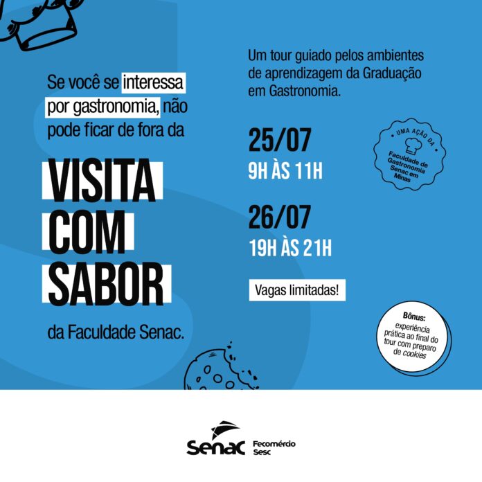 Faculdade Senac de Gastronomia promove novas edições da Visita com Sabor
