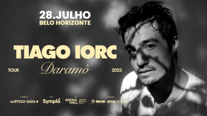 Tiago Iorc desembarca com a turnê Daramô no arena hall, no dia 28 de julho