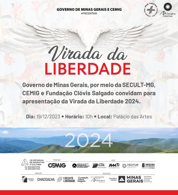 Governo de Minas promove Virada da Liberdade no Réveillon 2024