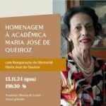 AML inaugura Memorial em homenagem à escritora Maria José de Queiroz