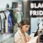Woman Shopping on Black Friday
