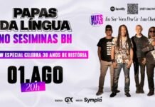 Papas da Língua faz show inédito em Belo Horizonte com turnê de celebração aos 30 anos, no dia 01 de agosto, no SESIMINAS BH