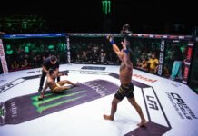 LFA 241: Rafael Pereira nocauteia Vinicius Pires e conquista cinturão mundial em Belo Horizonte